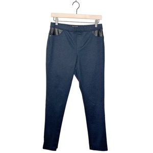 DKNY Jeans Blue Print Contemporary Pull On Skinny Leg Jegging Pants Medium‎ M